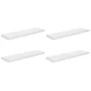 Image de VidaXL Étagère murale flottante 4 pcs Blanc brillant 90x23,5x3,8cm MDF