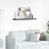 Image de vidaXL Étagère murale flottante Gris brillant 90x23,5x3,8 cm MDF