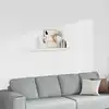 Image de vidaXL Étagère murale flottante blanc 120x23,5x3,8 cm MDF