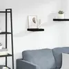 Image de vidaXL Étagère flottante murale noir 23x23,5x3,8 cm MDF