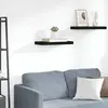 Image de vidaXL Étagère murale flottante noir 50x23x3,8 cm MDF