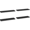 Image de Étagères murales flottantes 4 pcs noir 90x23,5x3,8 cm MDF