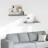Image de vidaXL Étagères murales flottantes 2 pcs gris 80x23,5x3,8 cm MDF
