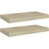 Image de vidaXL 2X Etagères Murales Flottantes Etagères Suspendues Supports Muraux Bibliothèque Salle de Séjour Intérieur Couleur de Chêne 50x23x3,8 cm MDF