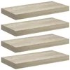 Image de vidaXL 4X Etagères Murales Flottantes Etagères Suspendues Supports Muraux Bibliothèque Salle de Séjour Intérieur Couleur de Chêne 50x23x3,8 cm MDF