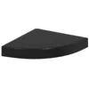 Image de vidaXL Etagère d'angle Flottante Etagère Murale Bibliothèque Support Panneau Mural Salon Chambre Bureau Intérieur Noir Brillant 25x25x3,8 cm MDF