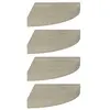 Image de Étagères d angle flottantes 4 pcs chêne 25x25x3,8 cm MDF