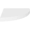 Image de vidaXL Étagère d'angle Flottante Blanc 35x35x3,8 cm MDF