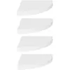 Image de Étagères d angle flottantes 4 pcs blanc 35x35x3,8 cm MDF