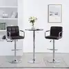 Image de vidaXL Tabourets de bar lot de 2 marron similicuir