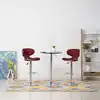Image de vidaXL Tabourets de bar lot de 2 rouge bordeaux similicuir
