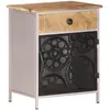 Image de vidaXL Table de chevet 40x30x50 cm Bois de manguier brut