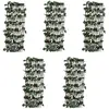 Image de vidaXL Clôtures à treillis de saule 5pcs feuille artificielle 180x60cm