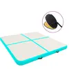 Image de vidaXL Tapis gonflable de gymnastique avec pompe 200x200x10cm PVC Vert