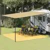 Image de vidaXL Tapis de tente 400x400 cm Beige