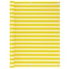Image de vidaXL Ecran de Balcon Brise-Vue Brise-Vent Store de Jardin Ecran de Protection Ecran d'Intimité Extérieur Jaune et Blanc 120x500 cm PEHD