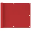 Image de vidaXL Écran de balcon Rouge 75x300 cm PEHD