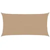 Image de Voile d ombrage 160 g m² Taupe 2,5x5 m PEHD