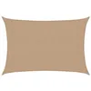 Image de vidaXL Voile d'Ombrage Protection Voile Solaire Voile de Parasol Anti UV Jardin Patio Terrasse Balcon Extérieur 160 g/m² Taupe 3x4,5 m PEHD