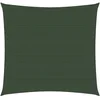 Image de vidaXL Voile d'Ombrage Protection Voile Solaire Voile de Parasol Anti UV Jardin Patio Terrasse Balcon Extérieur 160 g/m² Vert Foncé 2,5x2,5 m PEHD