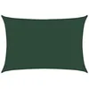 Image de vidaXL Voile d'Ombrage Protection Voile Solaire Voile de Parasol Anti UV Jardin Patio Terrasse Balcon Extérieur 160 g/m² Vert Foncé 5x7 m PEHD