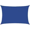 Image de vidaXL Voile d'ombrage 160 g/m² rectangulaire Bleu 3,5x5 m PEHD, Voile de Soleil, Voile d’ombrage, Store de Patio, Voile de Pare-Soleil