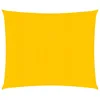 Image de vidaXL Voile d'ombrage 160 g/m² carré Jaune 4x4 m PEHD