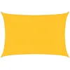Image de vidaXL Voile d'ombrage 160 g/m² rectangulaire Jaune 5x6 m PEHD, Voile de Soleil, Voile d’ombrage, Store de Patio, Voile de Pare-Soleil