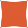 Image de vidaXL Voile d'ombrage 160 g/m² carré Orange 4x4 m PEHD, Voile de Soleil, Voile d’ombrage, Store de Patio, Voile de Pare-Soleil, Voile de Jardin