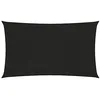 Image de Bussandri Voile d'ombrage en polyéthylène haute densité 160 g/m² Noir 2 x 5 m