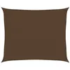 Image de vidaXL Voile d'Ombrage Protection Voile Solaire Voile de Parasol Anti UV Jardin Patio Terrasse Balcon Extérieur 160 g/m² Marron 2,5x3 m PEHD