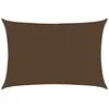 Image de vidaXL Voile d'Ombrage Protection Voile Solaire Voile de Parasol Anti UV Jardin Patio Terrasse Balcon Extérieur 160 g/m² Marron 4x5 m PEHD