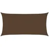 Image de vidaXL Voile d'Ombrage Protection Voile Solaire Voile de Parasol Anti UV Jardin Patio Terrasse Balcon Extérieur 160 g/m² Marron 4x7 m PEHD