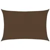 Image de vidaXL Voile d'Ombrage Protection Voile Solaire Voile de Parasol Anti UV Jardin Patio Terrasse Balcon Extérieur 160 g/m² Marron 5x7 m PEHD