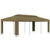 Image de vidaXL Tonnelle avec Double Toit 3x6 m Taupe 180 g/m²