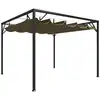 Image de vidaXL Chapiteau de jardin avec auvent rétractable 3x3m Taupe 180 g/m²
