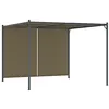 Image de Pergola de jardin avec auvent rétractable 3x3 m Taupe 180 g m²
