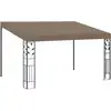 Image de vidaXL Belvédère mural 4x3x2,5 m Taupe