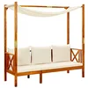 Image de Banc de jardin avec auvent Bois d acacia solide