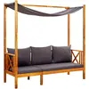 Image de vidaXL Banc de jardin avec auvent Bois d'acacia solide