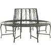 Image de vidaXL Banc circulaire de jardin 160 cm Acier