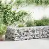 Image de vidaXL Mur en gabion avec couvercles Acier galvanisé 300x30x50 cm