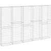 Image de Mur en gabion avec couvercles Acier galvanisé 300x30x200 cm