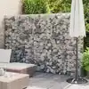 Image de vidaXL Mur en gabion avec couvercles Acier galvanisé 300x30x200 cm