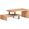 Image de vidaXL Ensemble de 2 tables basses Bois d'acacia massif