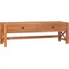 Image de vidaXL Meuble TV 140x40x45 cm Bois de teck