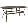 Image de vidaXL Table de jardin Marron 140x80x72 cm Acier