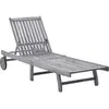 Image de vidaXL Chaise longue Bois d'acacia solide