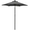 Image de vidaXL Parasol de jardin avec lumières LED anthracite aluminium