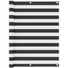 Image de vidaXL Écran de balcon Anthracite et blanc 120x500 cm Tissu Oxford